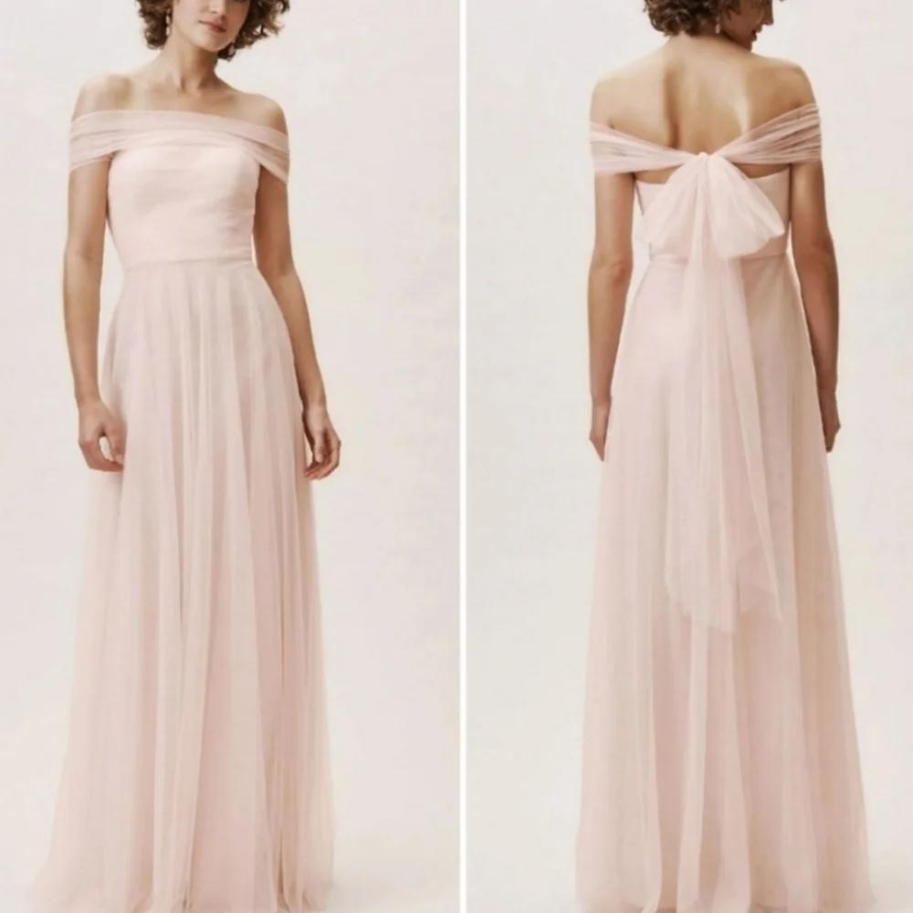 BHLDN × Jenny Yoo Ryder Strapless Open Back Convertible Dress Size 2 Blu… - Picture 2 of 8